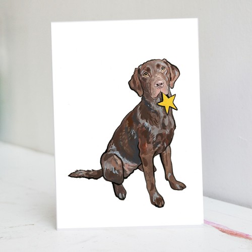 Carta natale labrador - carta,