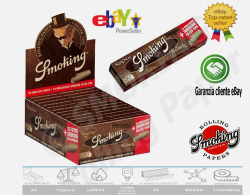 Smoking brown cartine lunghe - cartine,