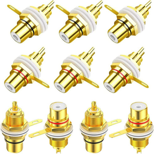 Connettore femmina rca - 10,