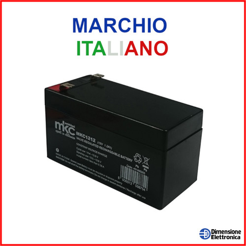 Batteria 12v 3ah 2a piombo - 1,2a,