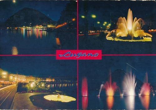 Vecchia cartolina lugano - vecchia,