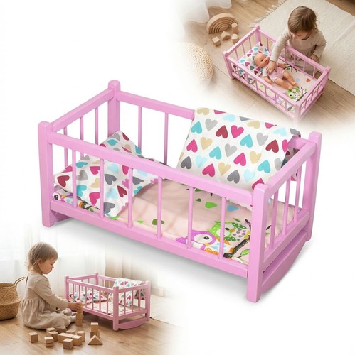 Culla rosa con materasso - , +