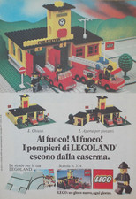 Pubblicità Advertising Ritaglio Italian 1978 LEGO LEGOLAND CASERMA POMPIERI