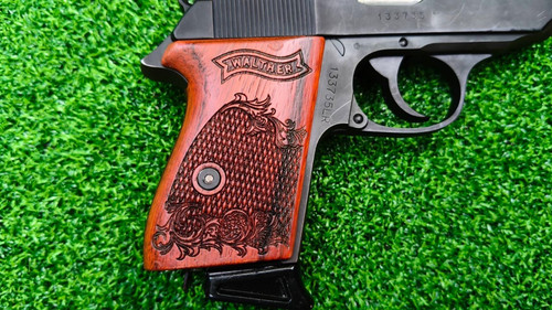 New hardwood grip for walther - grip,