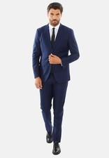 Mens Blue Plaid Dress Dress