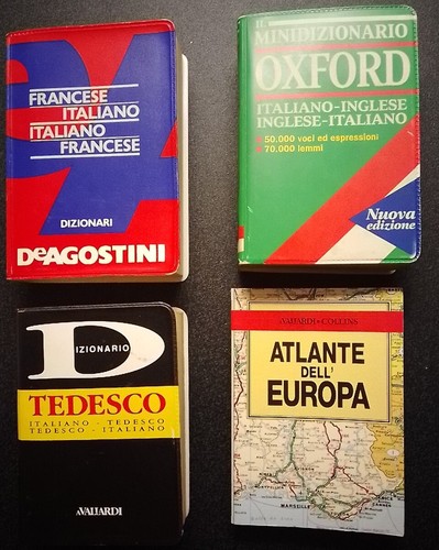 Tre dizionari tascabili mini - tascabili, e
