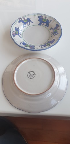 Due piatti ceramica solimene - due,