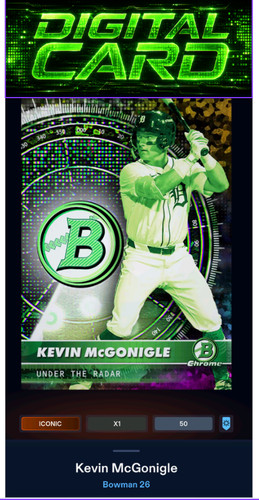 Digital card topps - card,
