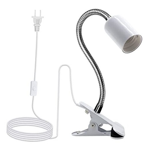 Clip lamp holder white - clip,