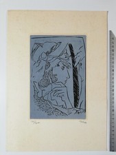 Incisione Togo, Stampa numerata, Enzo Migneco (1937)