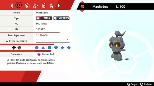 Marshadow masterball - 6, iv