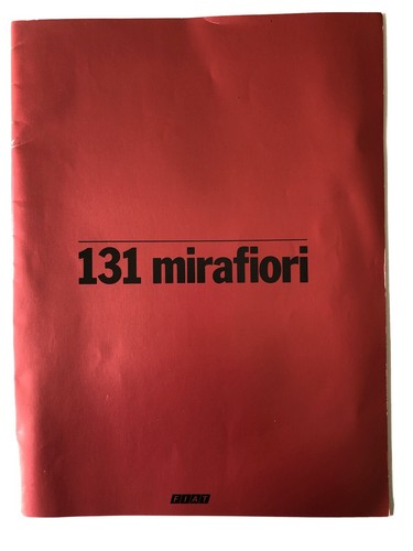 Fiat 131 mirafiori depliant - 131,