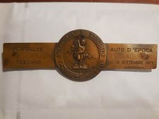 grande placca 3° rallye auto d'epoca Toscana 1971 vino Chianti Putto