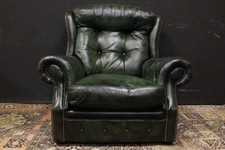 Bella Poltrona originale Chesterfield / Chester / pelle verde cacciatore / UK
