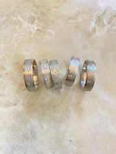 5 Anelli In Argento 20 Mm 18