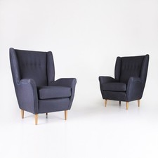 Coppia Di Poltrone anni 50 nello stile di Gio Ponti, armchairs