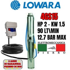 POMPA SOMMERSA POZZI LOWARA 4GS15M 4GS15 HP2 90LT/MIN 12.7 BAR V230 V400