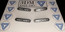 2x RECARO Seat Badges Emblems