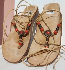 sandali estivi infradito cuoio,  numero 39