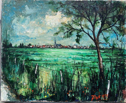 Dipinto olio tela - ad, su