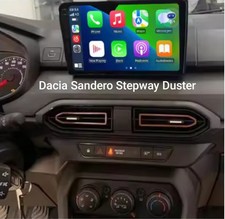 Stereo auto Navigatore Android 14 QLED 5G CarPlay Dacia Duster Sandero Stepway