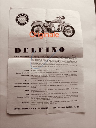 Motom 160 delfino volantino - 160,