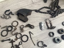 1935-50 ? punte bici raleigh portalampada pompa pioli .catena tazze da restaurare pulito