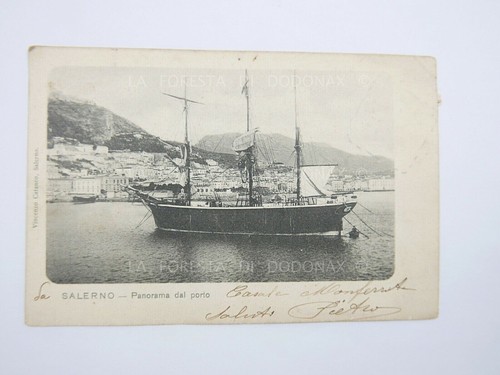 Vecchia foto salerno barca a - ,
