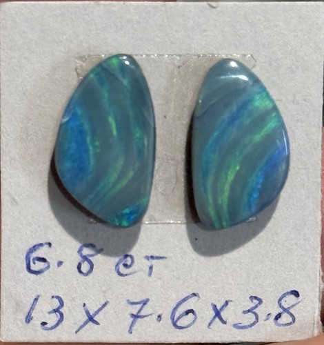 Coppia gemme cabochon opale