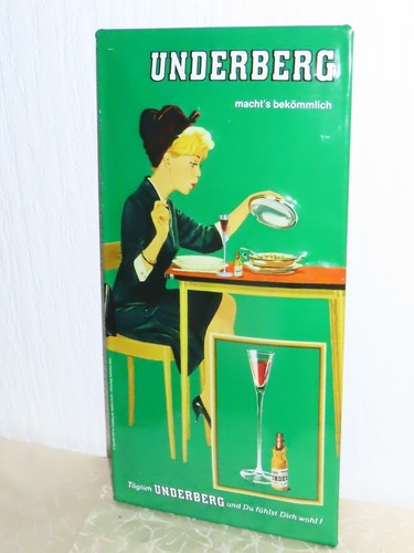 Underberg blechschild blech - blech, in
