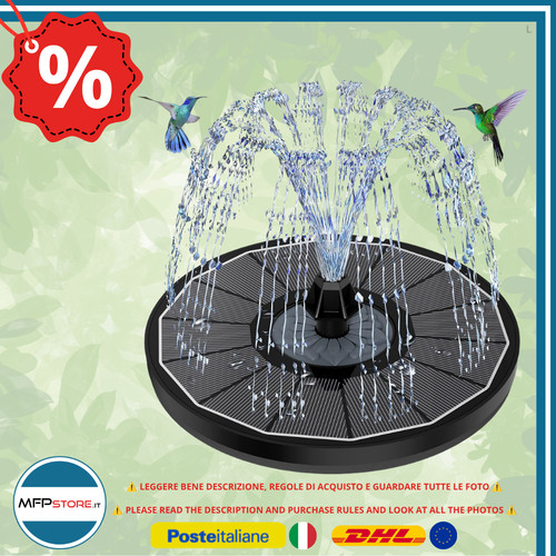 Fontana solare pompa - 3.5w,
