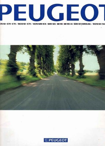 Catalogue brochure peugeot 205 - brochure,