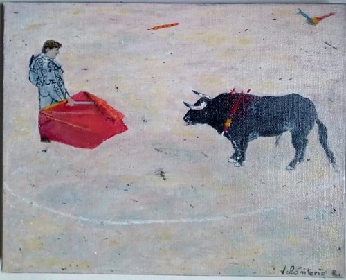 Dipinto corrida olio su - dipinto,