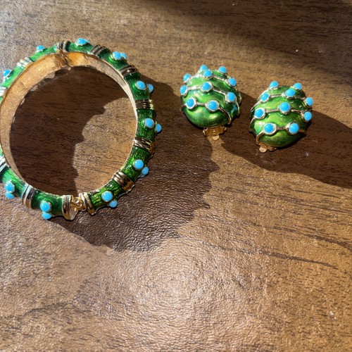 Set orecchini bracciale smalto