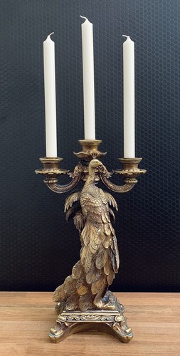 Candelabro pavone portacandele