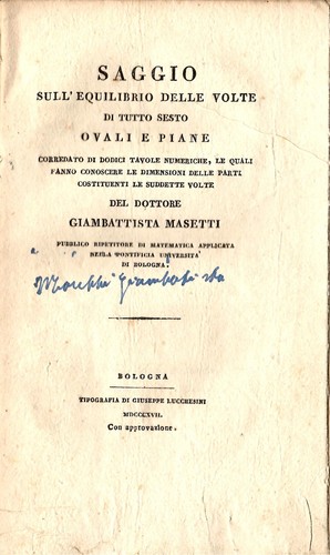 Masetti giambattista saggio - giambattista.,