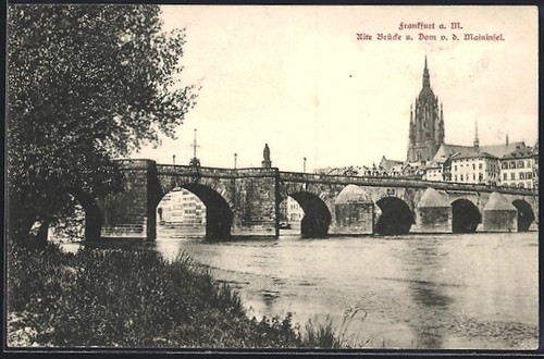 Francoforte sul meno ponte - sul, meno,