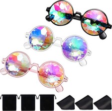 3 gafas de caleidoscopio para