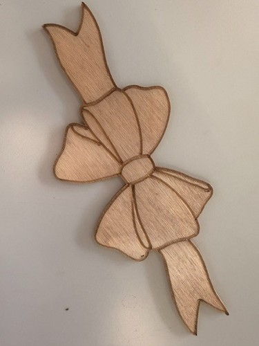 Fiocco sagoma legno - fiocco,