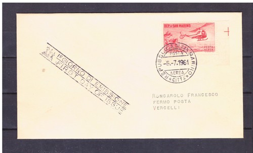 Busta san marino fdc 1961 - busta,