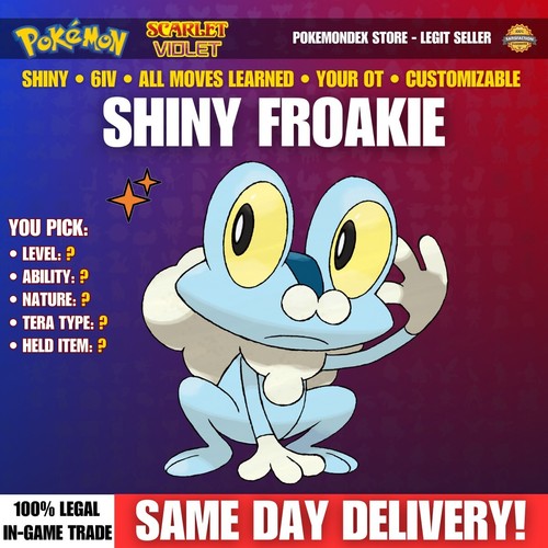 6iv shiny froakie - shiny,