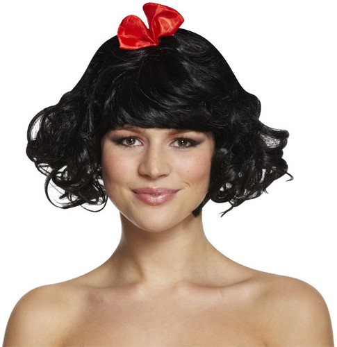 Biancaneve parrucca cosplay - biancaneve,
