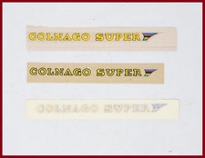 NOS | COLNAGO SUPER CHAINSTAY GIALLO DECALCOMANIA ORIGINALE VINTAGE anni 70 80