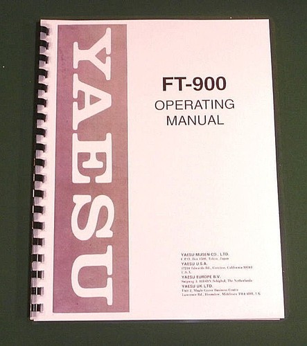 Yaesu 900 manuale di - manuale,