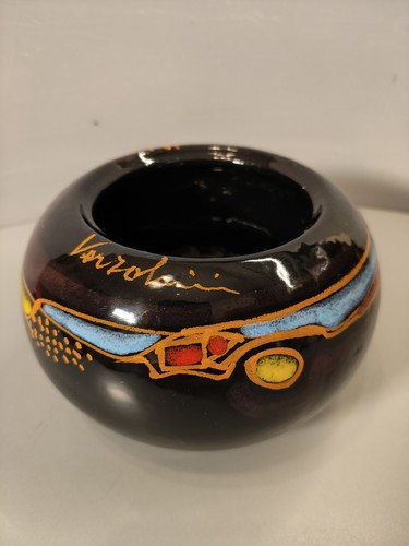 Vaso vintage ceramica smaltata - vaso,