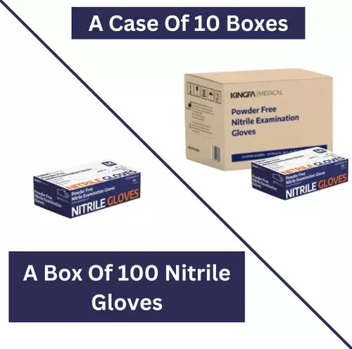 Guanti medici nitrile blu - guanti, in