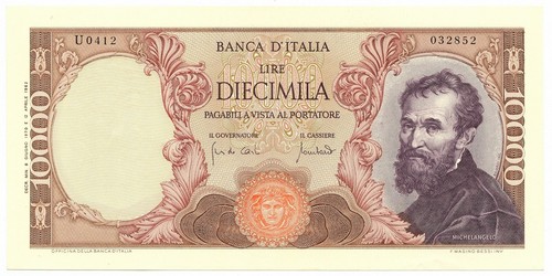 10000 lire banca italia - 10000,