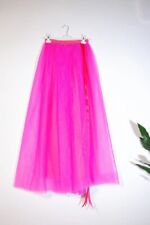 Maxi gonna fucsia sartoriale in tulle elasticizzata