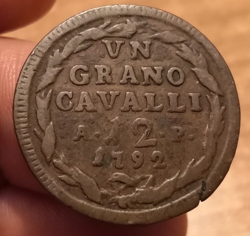 Moneta grano cavalli 1792 - grano,