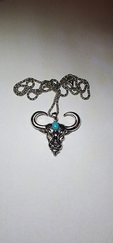 Collana con ciondolo testa - , di